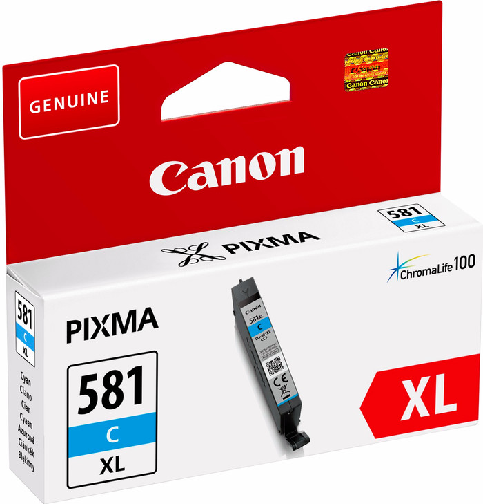 Canon CLI-581XL Cartridge Cyan packaging