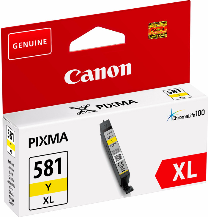 Canon CLI-581XL Cartridge Yellow packaging