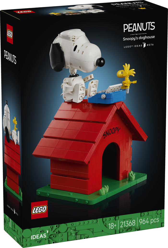 LEGO Ideas Peanuts: Snoopys Hundehütte 21368 verpackung