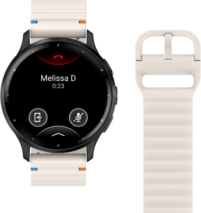 Just in Case Silikon-Armband Creme für Garmin Venu 3 / 4 45 mm detail