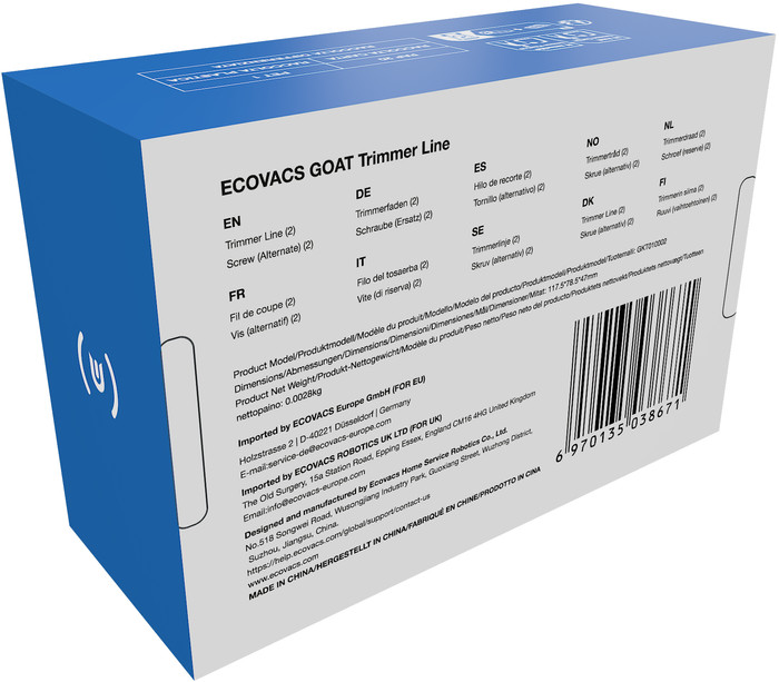 Ecovacs GOAT Trimmer Line verpackung