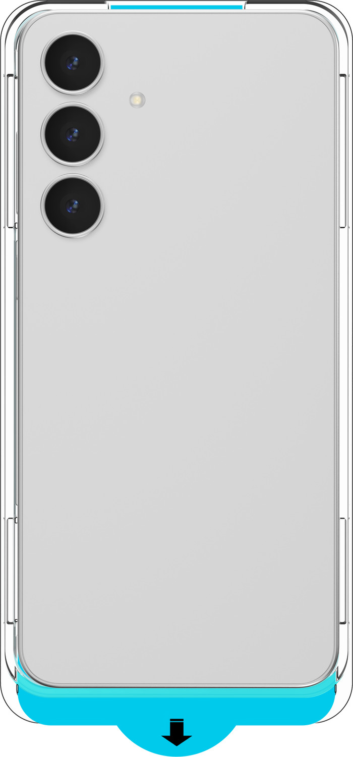 Just In Case Tempered Glass Samsung Galaxy S25 FE Panzerglas rückseite
