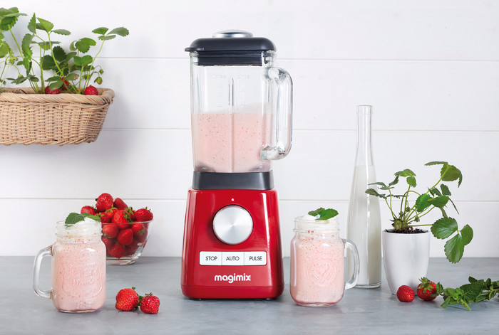 Magimix Power Blender 4 Rot produkt in gebrauch