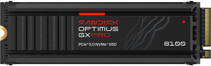 SANDISK Optimus GX PRO 8100 4TB PCIe 5.0 NVMe-SSD mit Kühlkörper Main Image