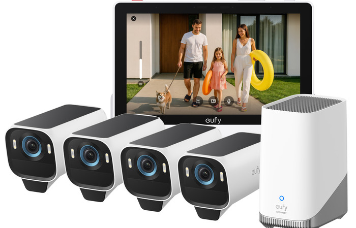 eufyCam S3 Pro 4-Pack + Smart Display E10 Main Image