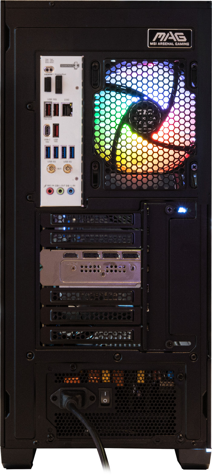 Cobalt x POWERED BY MSI - Tier 2 - RTX 5070 Ti - Ryzen 7 7800X3D - 32GB - 2TB SSD back