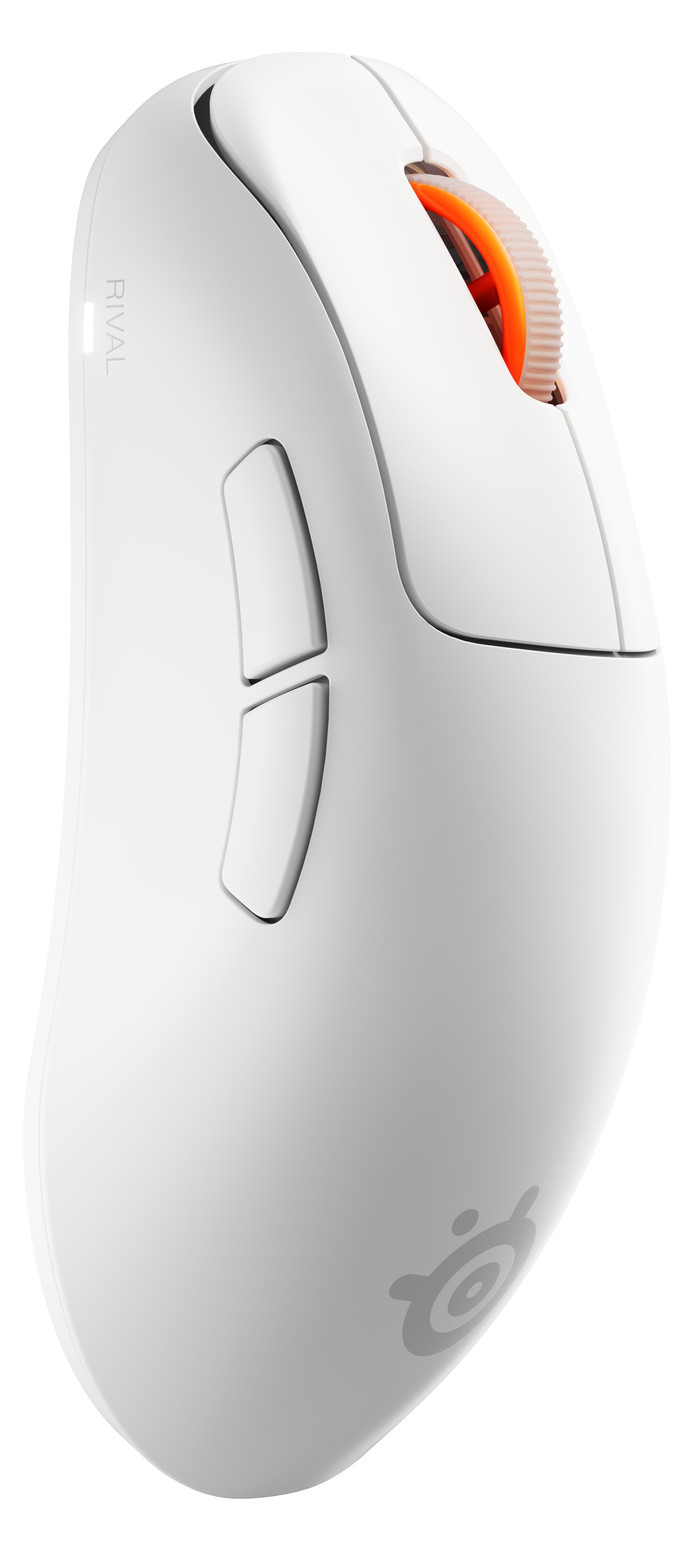 SteelSeries Rival Pro WL Mini Wireless Gaming Mouse White left side