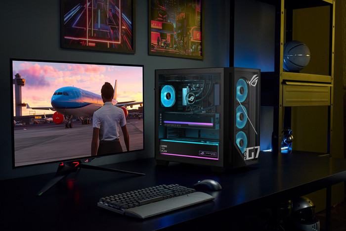 ASUS ROG GM700TZ-R9700X161W produkt in gebrauch