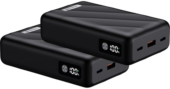 BlueBuilt Power Bank 20.000 mAh mit Schnellladen 45 Watt Doppelpack Main Image