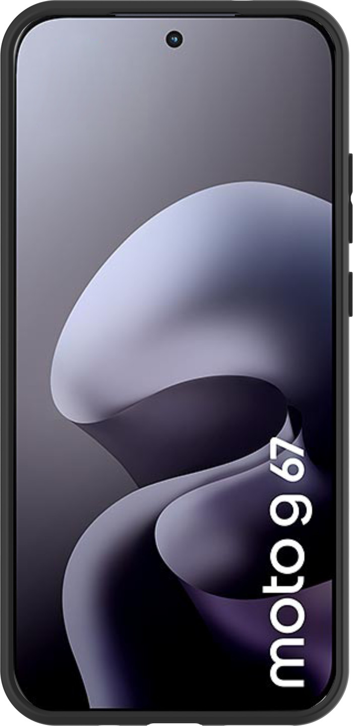 Just in Case Soft Design Motorola Moto G67 / G77 / G87 Backcover Schwarz vorne
