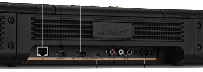 Marshall Heston 120 Schwarz rückseite
