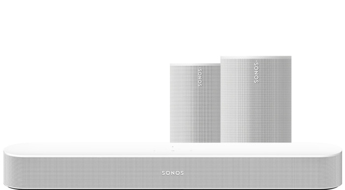 Sonos Beam Gen2 Weiß + Era 100 SL Doppelpack Weiß Main Image