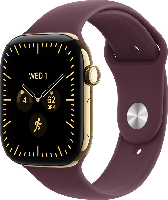 Apple Watch Series 12 Cellular 46 mm Titan Gold Sportarmband S/M Main Image