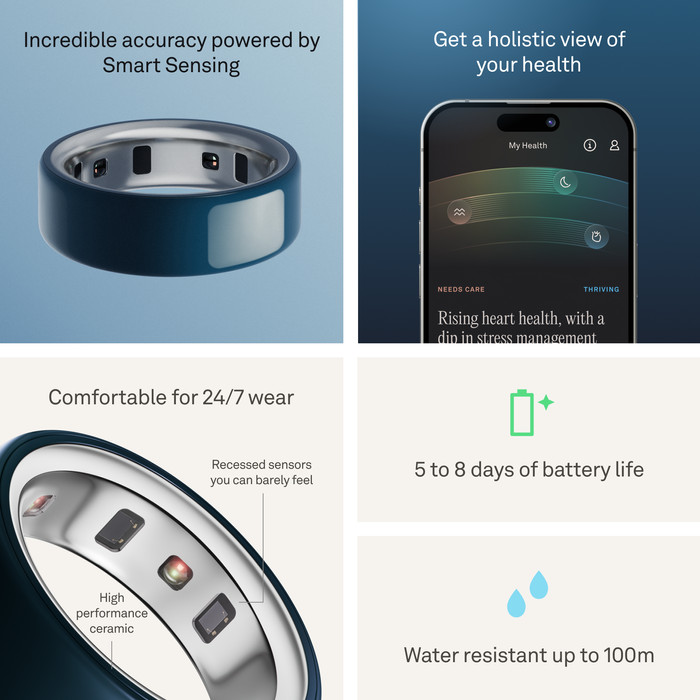 Oura Ring 4 Ceramic Size 5 Cloud visual supplier