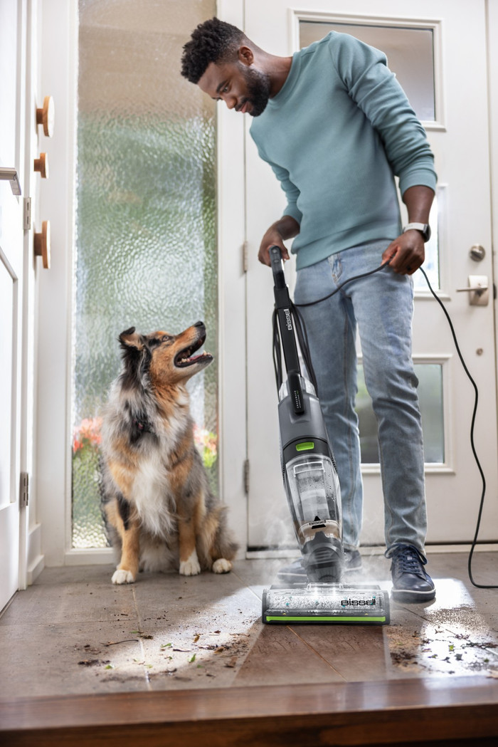 Bissell CrossWave Hydrosteam PET Pro produkt in gebrauch