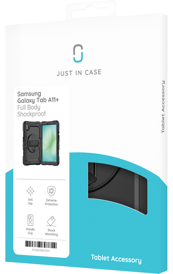 Just in Case Samsung Galaxy Tab A11 Plus Shockproof Case Schwarz verpackung