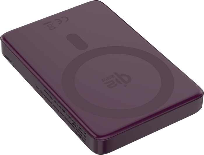 BlueBuilt Wireless Powerbank mit Qi2.2 und MagSafe 10.000 mAh mit Schnellladen 25 Watt Rot rückseite