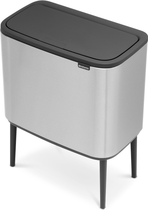 Brabantia Bo Touch Bin Mülleimer 3 x 11 Liter Matt Steel Fingerprint Proof oberseite