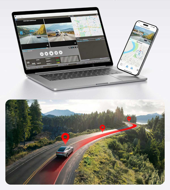 Redtiger F7N 4K WLAN GPS 2CH 64GB produkt in gebrauch