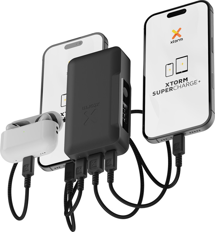 Xtorm NextGen 35 W Powerbank 10.000 mAh Schwarz produkt in gebrauch