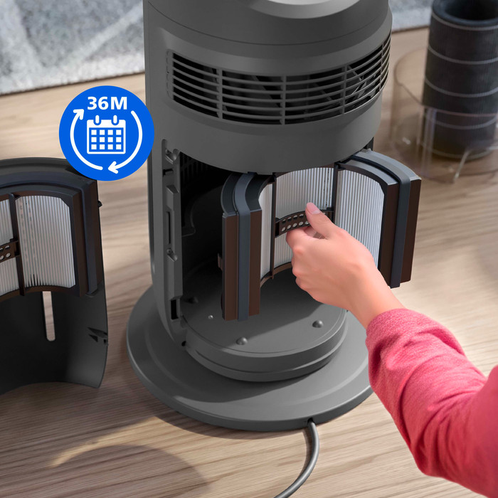 Philips Air Performer 4-in-1 9000 series HEPA NanoProtect filter product in use