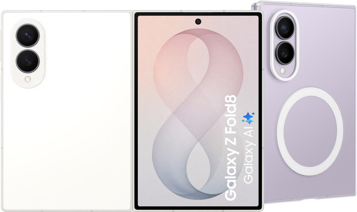 Samsung Galaxy Z Fold 8 512GB White 5G + Samsung Back Cover with Magnet Transparent Main Image