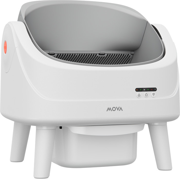 Mova Automatic Cat Litter Box LB10 Air White left side