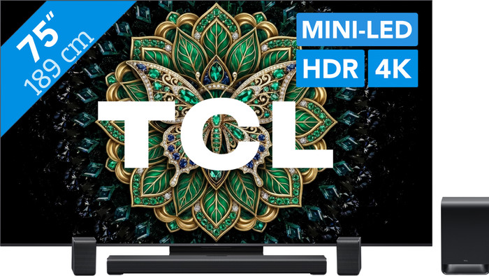TCL QD Mini LED 75" C69K Pro (2026) + TCL S65K Main Image