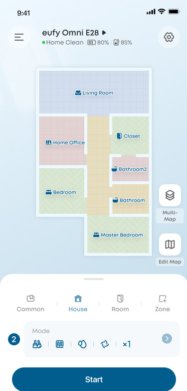 eufy Omni C28 produkt in gebrauch