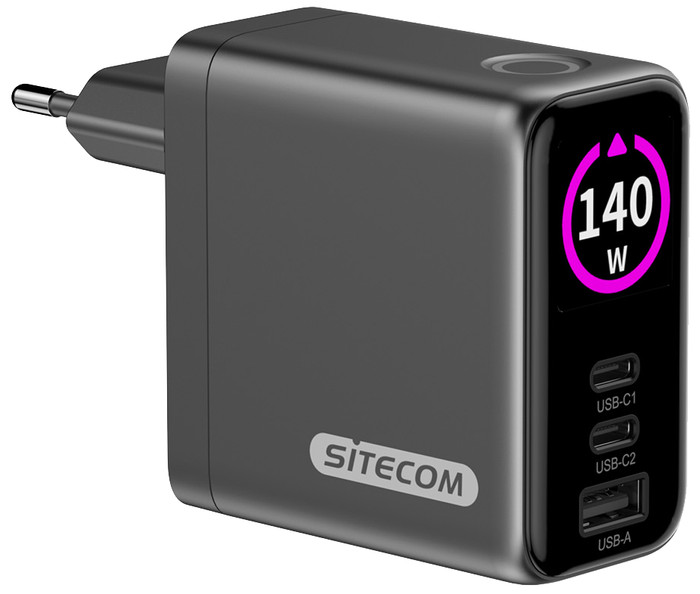 Sitecom 140 W GaN Ladegerät mit LED-Display Main Image