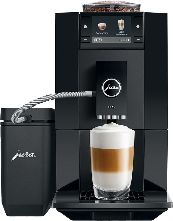 JURA A8 Piano Black (EA) vorne