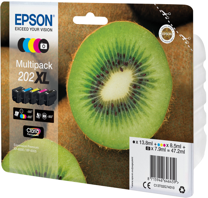 Epson 202XL Patronen Multipack verpackung