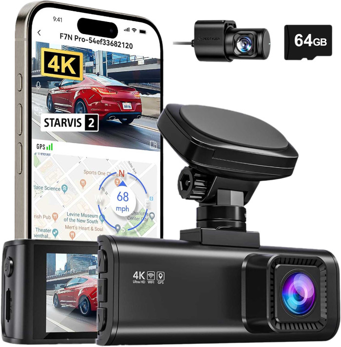 Redtiger F7N Pro 4K WLAN GPS 2CH 64GB zubehör