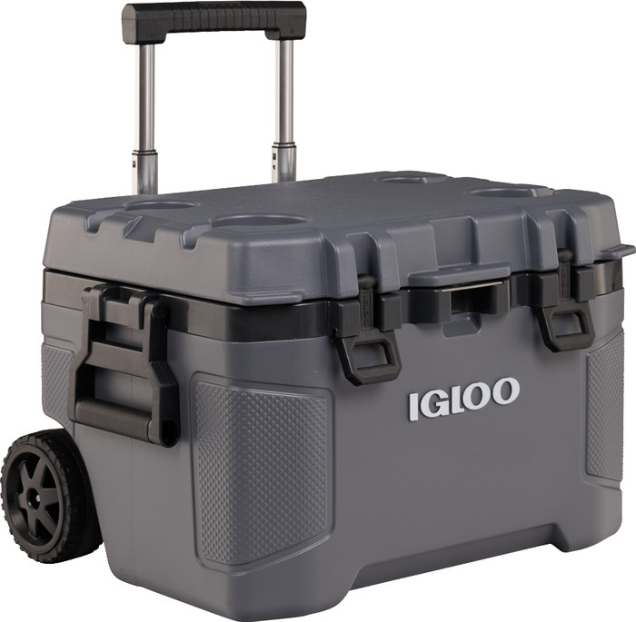 Igloo Trailmate 52 QT Carbonite Roller Kühlbox vorne