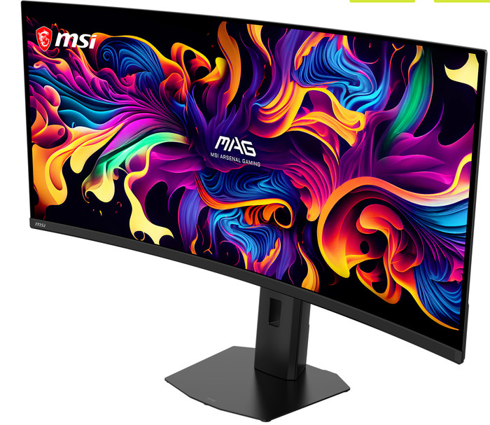MSI MAG 341CQPDE QD-OLED X28 Curved vorne