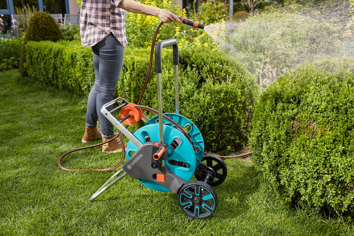 Gardena CleverRoll M Easy Set produkt in gebrauch