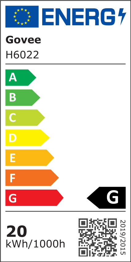 Govee Table Lamp 2 energy label