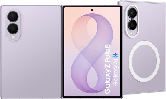 Samsung Galaxy Z Fold 8 256GB Purple 5G + Samsung Back Cover with Magnet Transparent Main Image