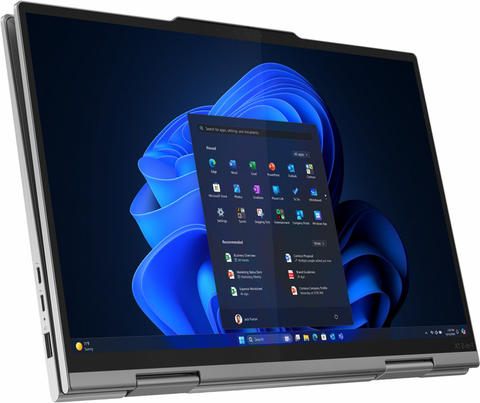 Lenovo ThinkPad X1 2-in-1 G10 (Intel) Copilot+ PC - 21NU003MMH QWERTY top