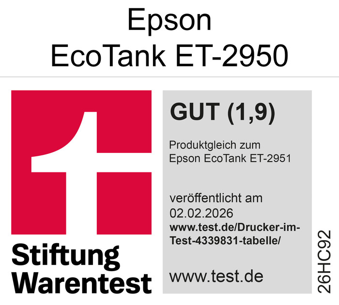 Epson EcoTank ET-2950 visueller lieferant