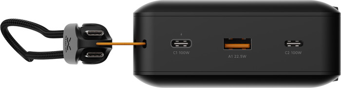 Xtorm NextGen 100 W Powerbank 60.000 mAh Schwarz vorne