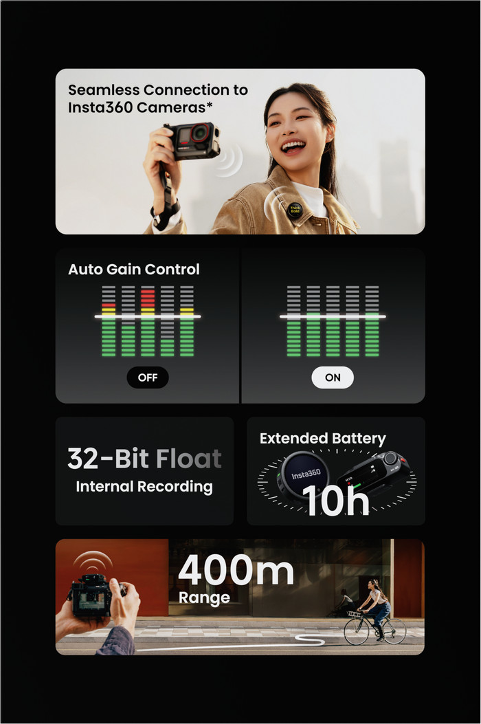 Insta360 Mic Pro Single visueller lieferant