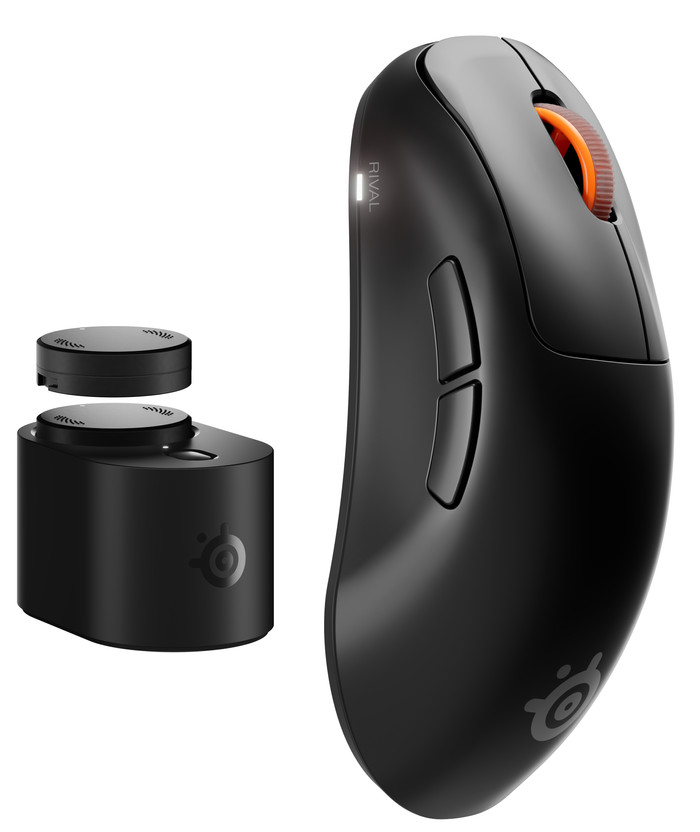 SteelSeries Rival Pro WL Wireless Gaming Mouse Black combined product