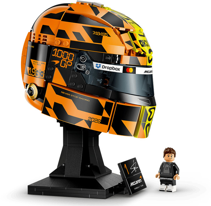 LEGO Editions McLaren Mastercard F1 Team Lando Norris¿ Helm 43023 linke seite