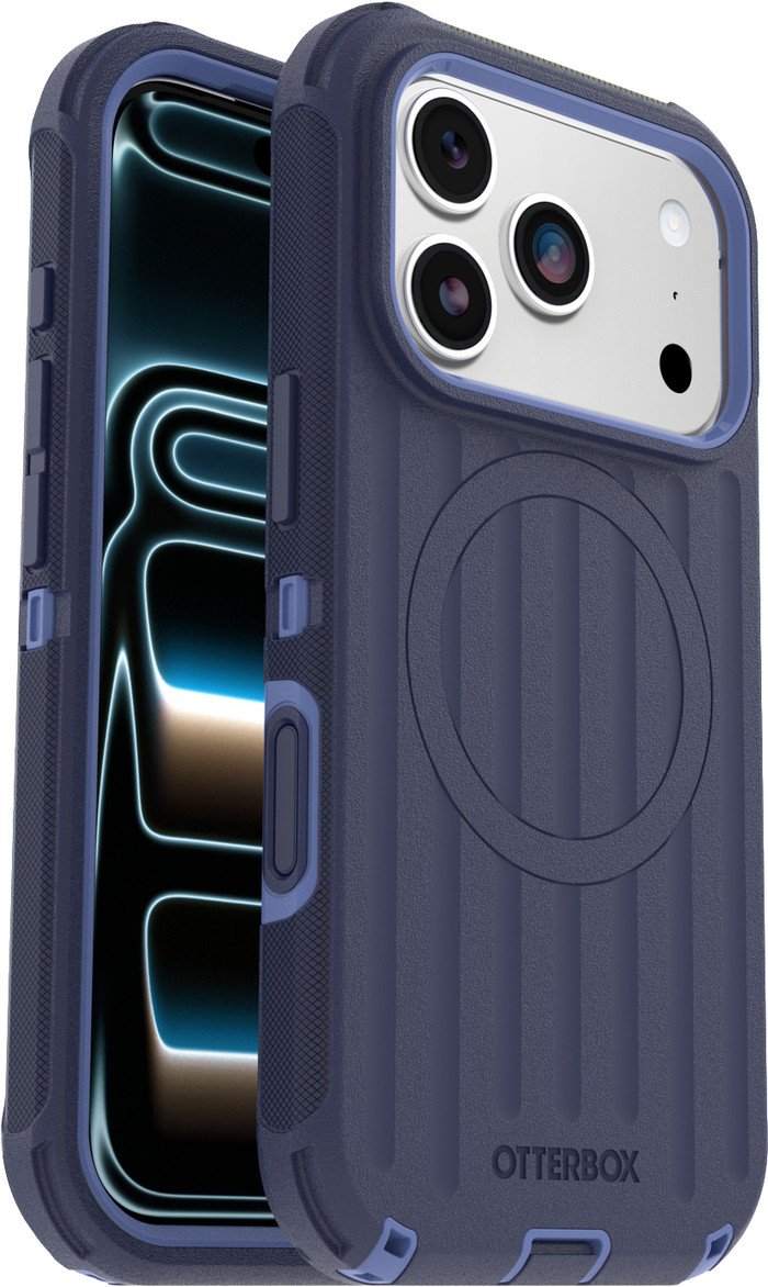 Otterbox Defender iPhone 18 Pro / 17 Pro Full Body Case mit MagSafe Blau rechte seite