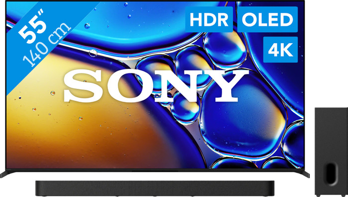 Sony Bravia 8 II 55 Zoll QD-OLED (2025) + Sony Bravia Theatre Bar 7 Schwarz Main Image