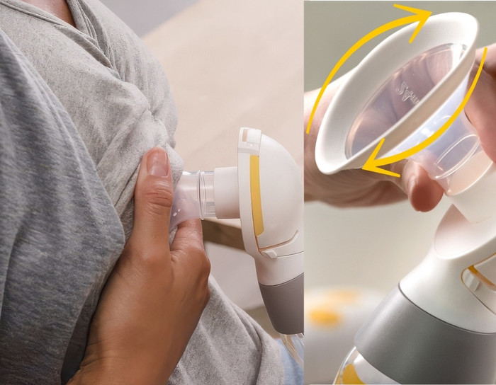 Medela Freestyle Mini Classic Double produkt in gebrauch