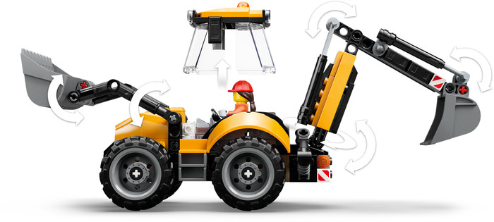LEGO City Gelber Baggerlader 60480 produkt in gebrauch
