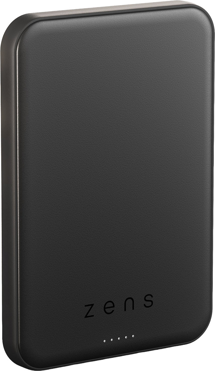 Zens Wireless Powerbank mit MagSafe und Qi2.2 5.000 mAh Schwarz oberseite