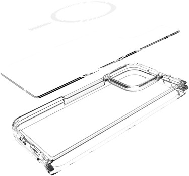 Just in Case Google Pixel 11 Pro Fold Backcover mit Magnet Transparent innen